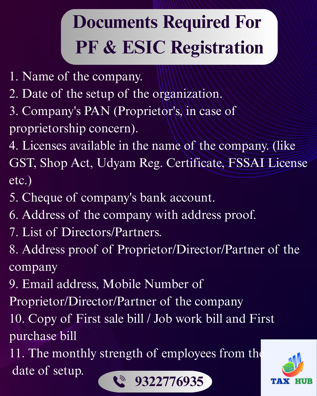 PF and ESIC Registration